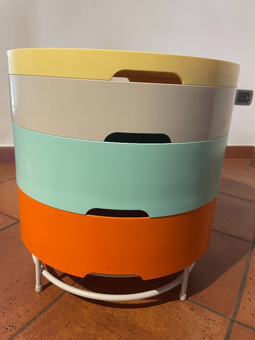 Table basse de rangement IKEA PS 2014 - Design Richardson/Brill/Williams - Multicolore – bijzettafels, Plastic, Metal