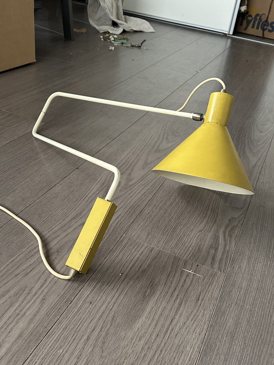 Image 1 of PAPERCLIP / ELBOW WALL LAMP BY J. HOOGERVORST FOR ANVIA ALMELO, 1950S