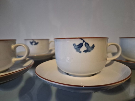 Image 1 of Vintage Rörstrand Diamant Viva cups/saucers