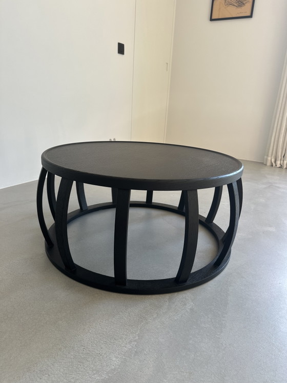 Image 1 of Table Basse Maxalto Loto – Ø 80 cm – Chêne Noir (Antonio Citterio)
