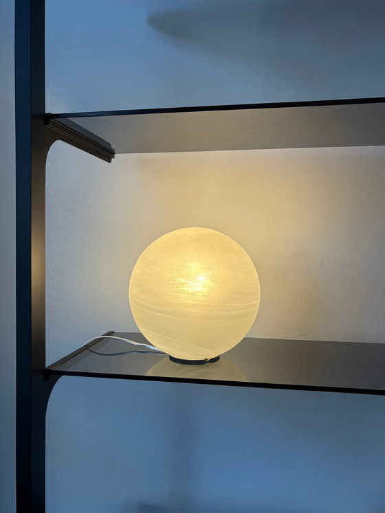 Lampe à poser Honsel Leuchten "Mars" globe en verre, taille moyenne – Glass, Vintage (photo 4 of 5)