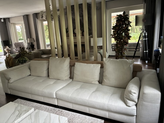 Divano Minotti Blazer - Rodolfo Dordoni - 350 cm - crema - ottime condizioni – Sofà, Textile (photo 3 of 5)