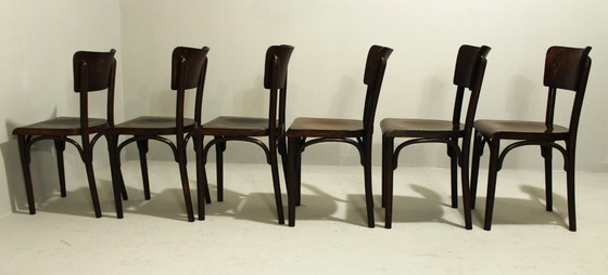 Image 1 of Sgabelli da pub di Thonet, anni '30, set di 6, II