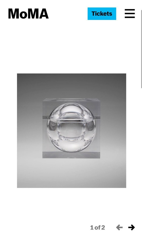 Image 1 of Space age lucite Ice Bucket mod. Bombo, Studio TG, Guzzini Italy, ca. 1970s