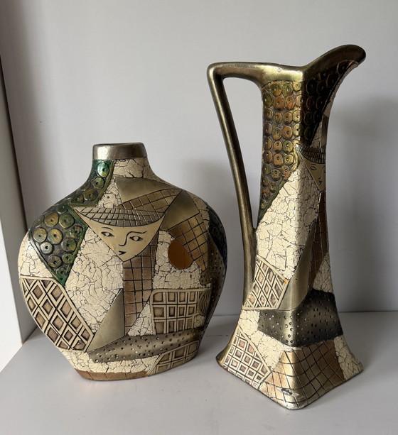 Image 1 of Alexander Kalifano vase & carafe