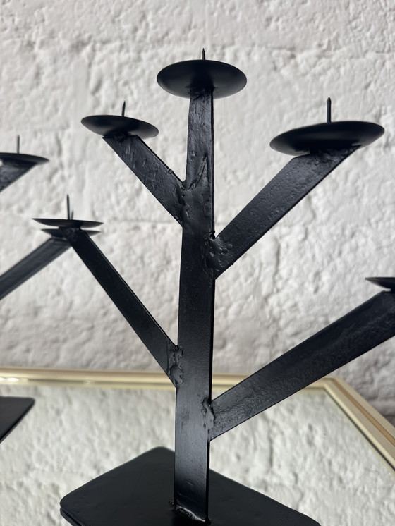 Image 1 of Lampadari in ferro battuto, stile Habitat anni '80