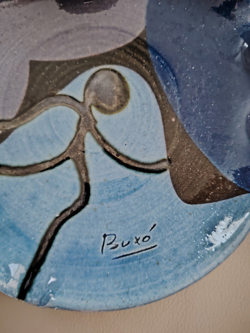 Thomas Buxó vintage bowl ceramic plate art from Spain