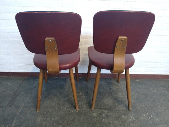 Image 1 of 8x Scandinavische vintage eetkamerstoelen