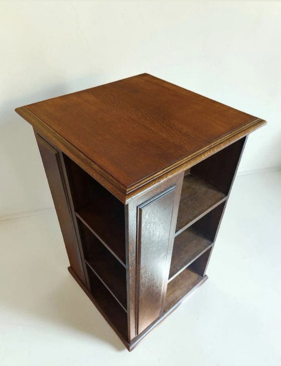 Image 1 of antieke Art Deco boekenmolen boekenkast