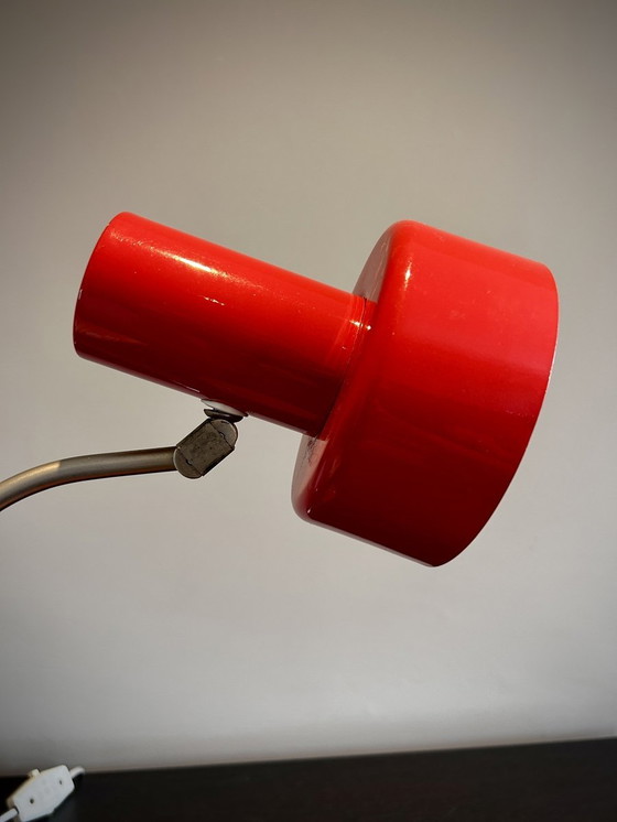 Image 1 of 2 Vintage Schreibtischlampen Rot Pop