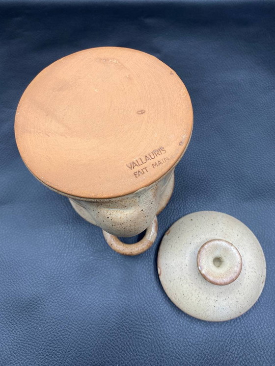Handmade Vallauris Stoneware Pickle Crock with Side Spigot – Crockery, Rustic (photo 4 of 5)