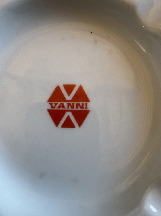Image 1 of Vintage Richard Ginori porseleinen asbak – Bar Vanni Rome, jaren 60
