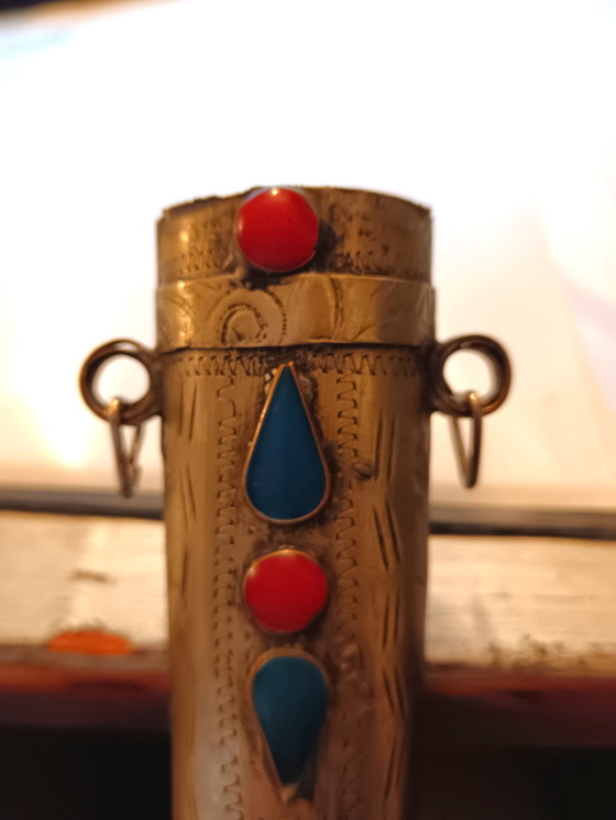 Image 1 of Decoratieve schede voor een messing dolk