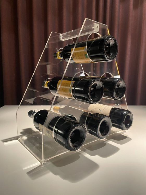 Jaren 70 wijnrek plexiglas (photo 3 of 6)