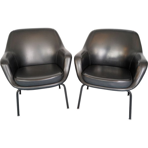Coppia di poltrone vintage Olli Mannermaa di Cassina, Italia, anni '60