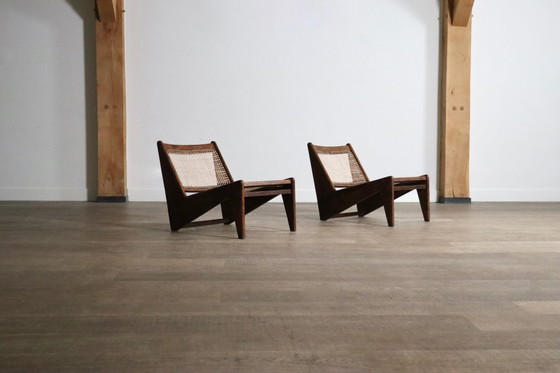 Image 1 of Pierre Jeanneret Kangaroo Chairs PJ-SI-59, Indien, 1955