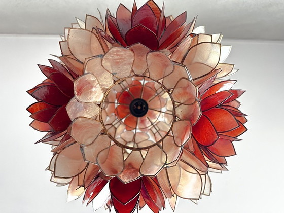 Image 1 of Vintage Capiz pendant lamp