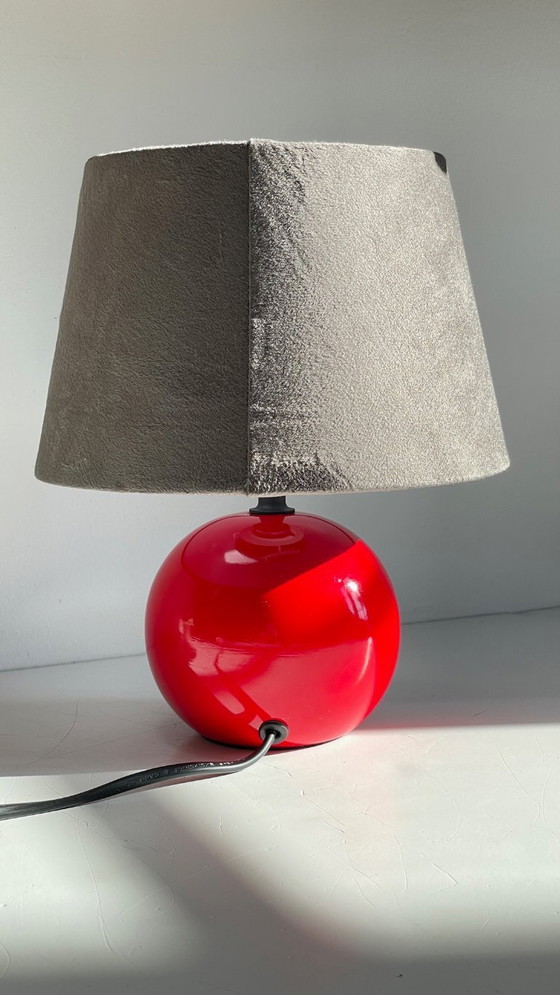Image 1 of Lampada in ceramica rossa degli anni '80/'90