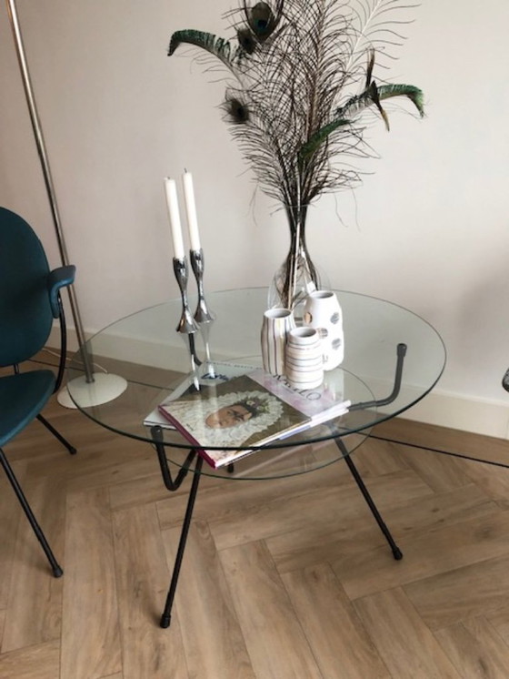 Image 1 of Unique, Gispen/Kembo ensemble, 2 chairs, coffee table and standing lamp