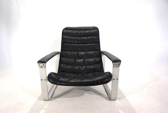 Image 1 of Poltrona lounge in pelle Asko Pulkka di Ilmari Lappalainen, 1960