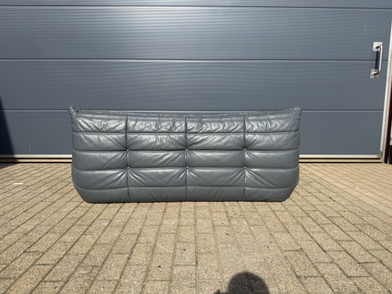 Image 1 of 100% Authentieke Ligne Roset Togo 3z Anthraciet Grijs Leder