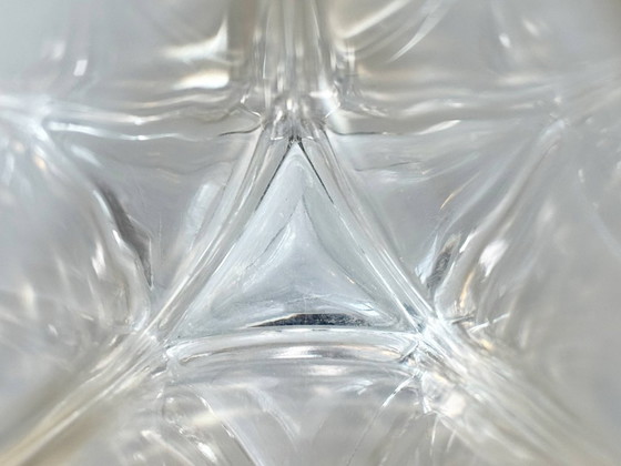 Image 1 of Sculptural glass vase with a triangular base, 1960s