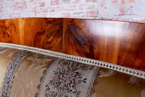 Restored Biedermeier Sofa, by Josef Danhauser, Cherry Wood, Austria, 1820s – Textile (photo 6 of 13)
