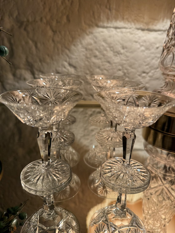 Image 1 of Antichi bicchieri da liquore in cristallo Le Creusot