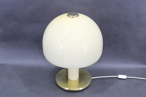 Image 1 of 1970s Glass Mushroom Table Lamp, Italy