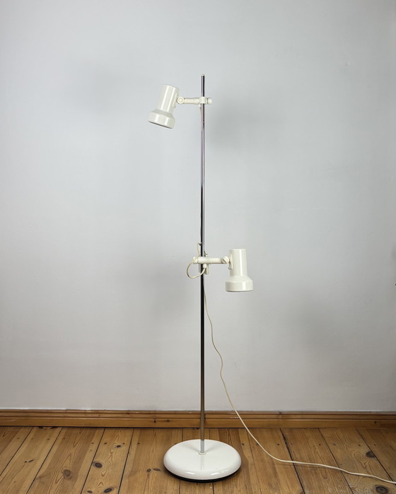 Image 1 of Vintage Floor Lamp MIWI Space Age 1970s, Adjustable Lamp, Hustadt Leuchten Germany, Mid Century Modern, 70s Industrial