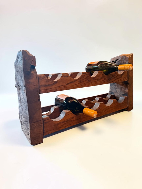 Supergaaf Brutalistisch Vintage wijnrek – Keukenaccessoires, Wood (photo 8 of 11)