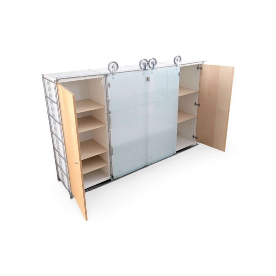 Credenza Balton Vintage Postmoderno Metallo Vetro Anni '80 – Credenze (photo 6 of 11)