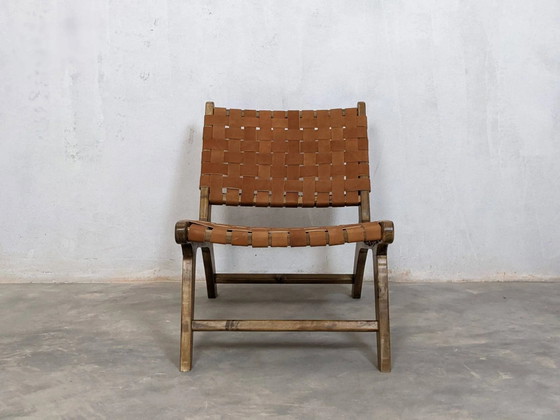 Deux fauteuils marocains en cuir (photo 7 of 12)