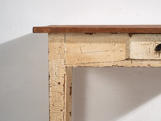 Tavolo in legno massello bianco antico (c.1920) #8, Tavoli da pranzo, Metallo, Rustic (foto 17 di 24)