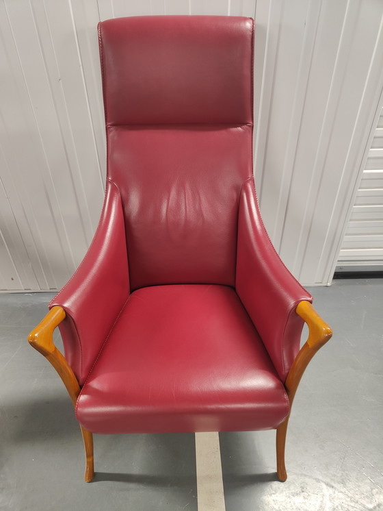 Image 1 of Deux cuir rouge Giorgetti Progetti 64240 Highback