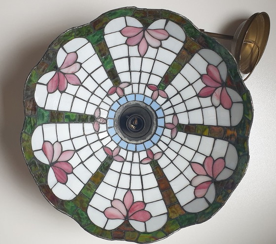 Stained Glass - Tiffany Style Lotus Flower Pendant Lamp (photo 58 of 65)