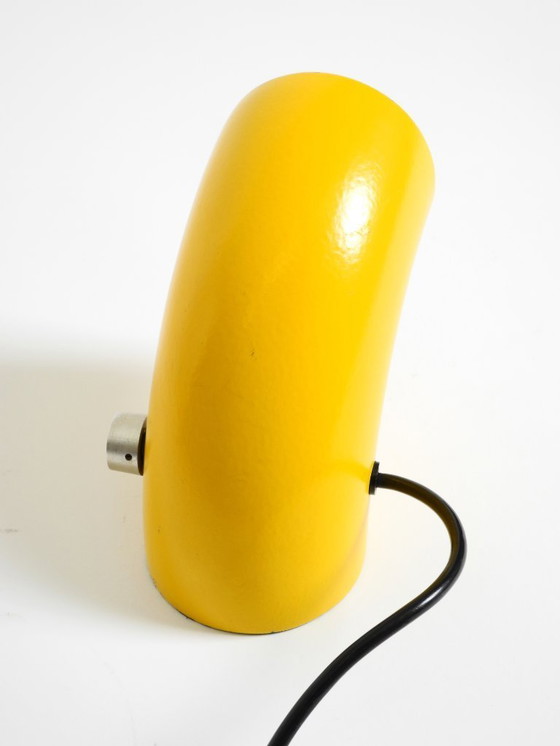 Image 1 of Very rare original Space Age 60s yellow table lamp made of iron by Temde