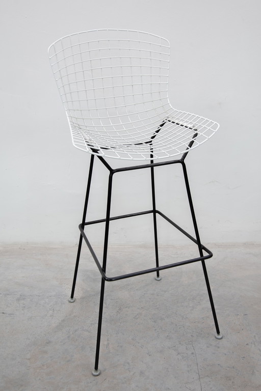 Set Of Six High Bar Stools designed by Bertoia for KNOLL