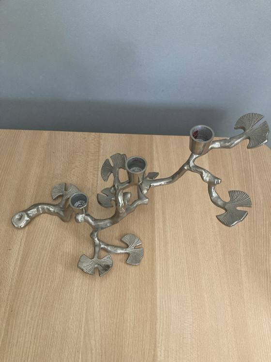 Image 1 of Designer-Kerzenständer aus Bio-Ginkgo-Zweig