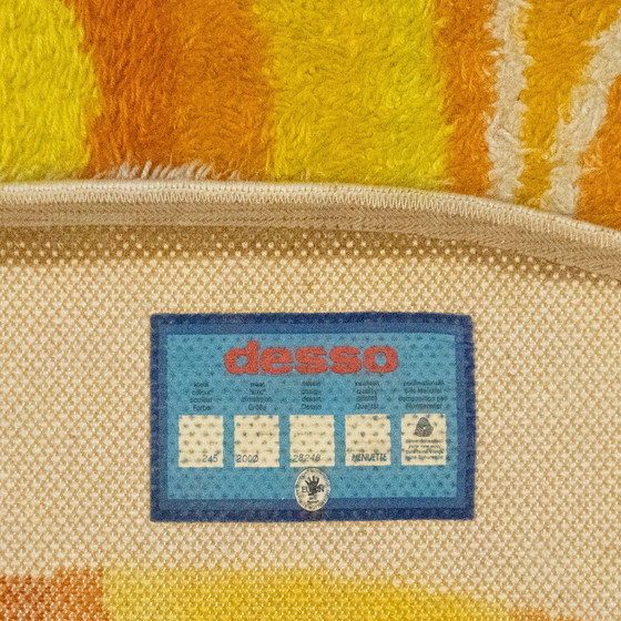 Image 1 of Tapis Desso "Amoeba" rond orange-jaune