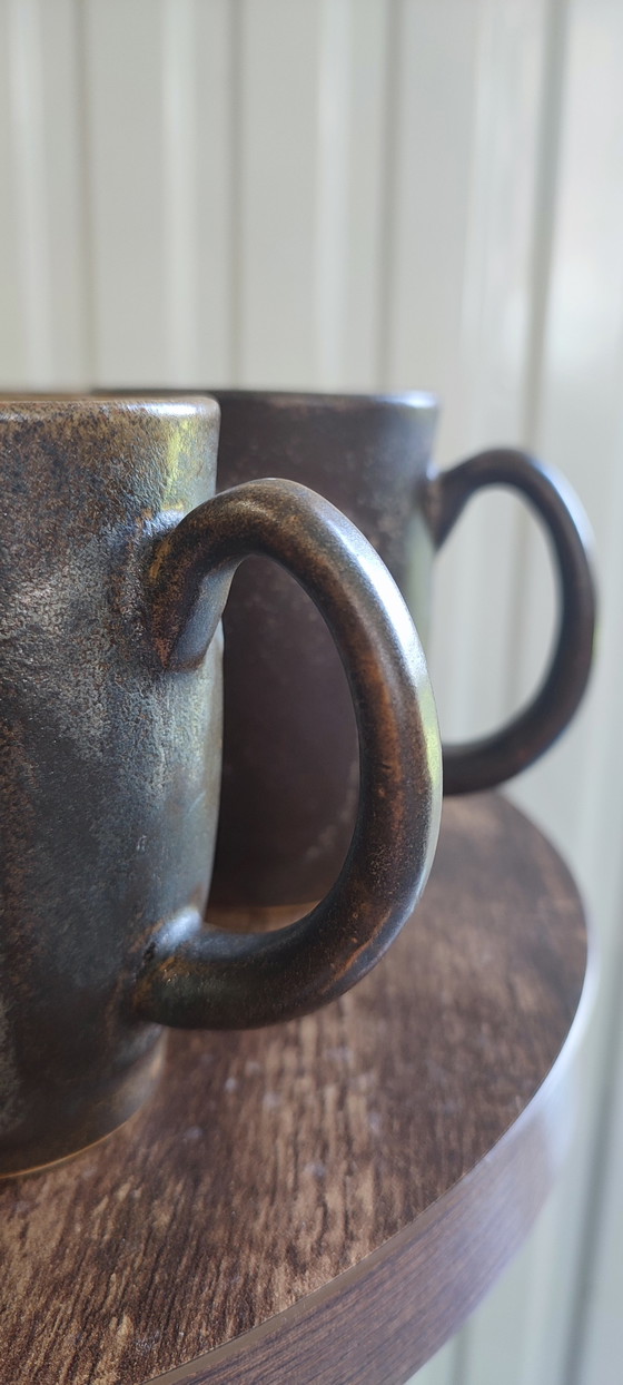 Image 1 of Tazas grandes de gres Quimper Francia