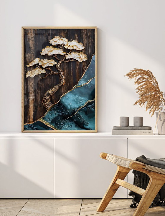 Image 1 of Acrylic Glass Artwork | 200x140 cm | Depthwave #2 (Ori, 1983)