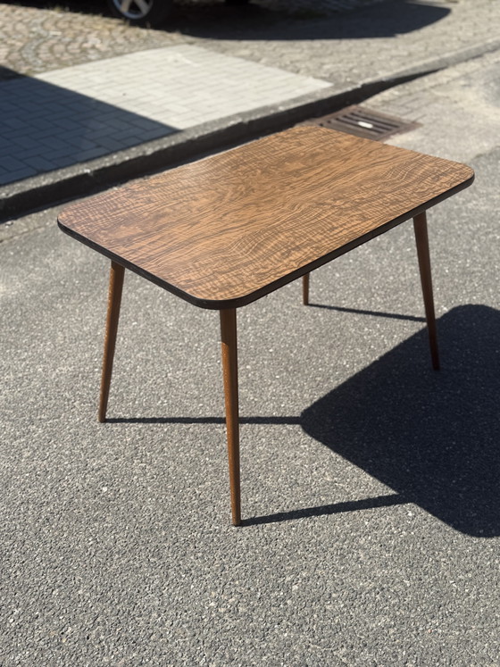 Tavolino da caffè Mid Century Vintage Marrone Anni '50 – Tavolini da caffè, Wood, Plastic (photo 2 of 7)