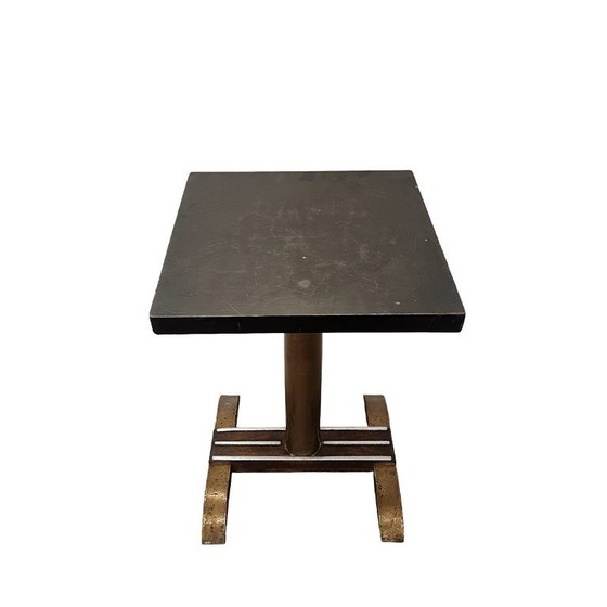 Image 1 of Table de café Art déco française à plateau carré, années 1930/40