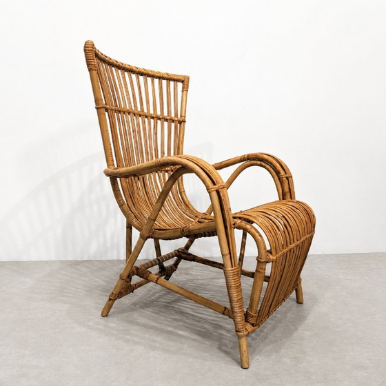 Poltrona vintage in rattan naturale degli anni '70 – Poltrone (photo 3 of 7)