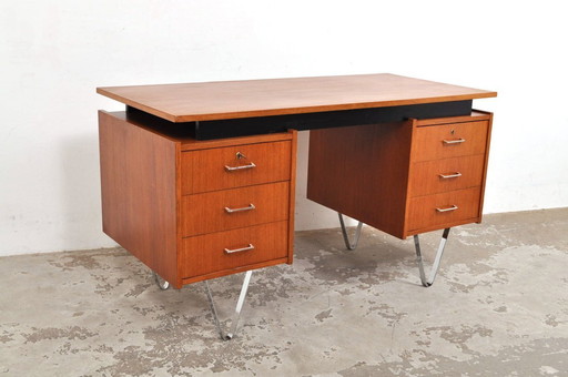 Vintage mid - Century design teak desk Tijsseling, 1960s
