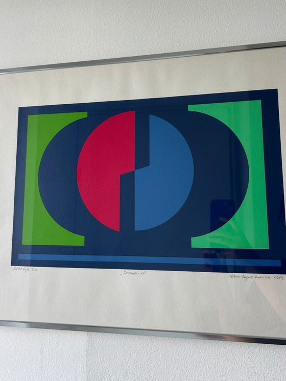 Image 1 of Litografía Hans August Andersen Danés 1988 limitada