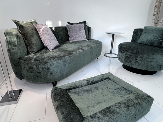 Image 1 of 3-delige loungeset bestaande uit bank, fauteuil en bed voor huisdier