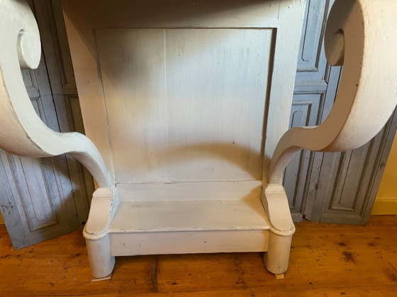 Side Tanble Wandtafel Wand Console Louis Philippe Trumeau – Stone (photo 18 of 21)