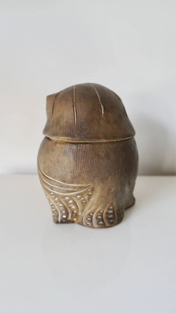 Ceramic owl sculpture - signed Agnès Escala - France, 1960s – Decorative Objects, Porcelain, Vintage (photo 7 of 16)